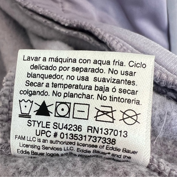 Eddie Bauer Lavender Knit Full Zip Mock Neck Jacket Sweater Women's Size Smalll - Picture 10 of 12